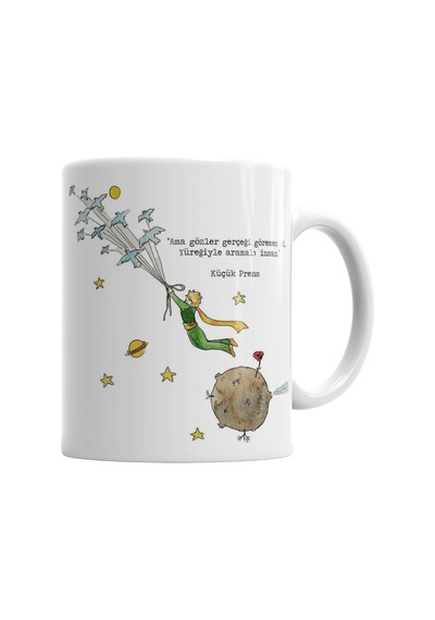 Le Petit Prince Küçük Prens Kupa Bardak Porselen No28549 Karışık