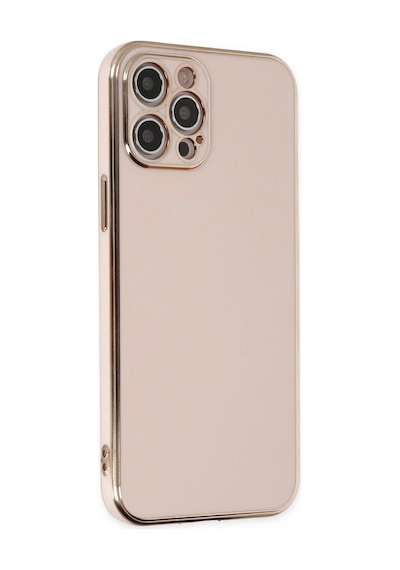 Apple Uyumlu iPhone 12 Pro Max Kılıf Volet Silikon Pembe\