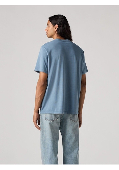 Levi's Relaxed Fıt Serıf Logo Erkek Mavi T-shirt 16143-1917-4749 Mavi