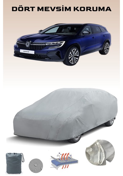Gri Renault Espace 2019 - 2021 Araba Brandası, Oto Örtüsü, Araba Çadırı Gri