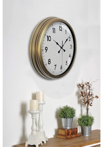 40 Cm Eskitme Metal Standart Duvar Saati Diğer