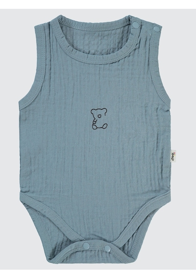 Civil Baby Bebek Çıtçıtlı Badi 1-18 Ay Mavi