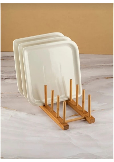 Ahşap Mutfak Organizeri, Ahşap Mutfak Düzenleyici, Ahşap Tabaklık, Ahşap Bardaklık, 28x10 Koza Gift Diğer
