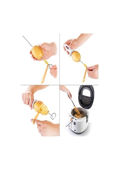 Patates Dilimleyici Aparat Çubukta Patates Cips Yapma