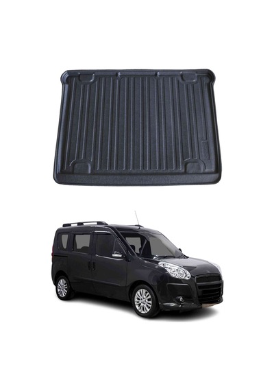 Fiat Doblo 2010+ Uyumlu Araca Özel Kauçuk Tpe Bagaj Havuzu Siyah 5 Koltuklu İçin