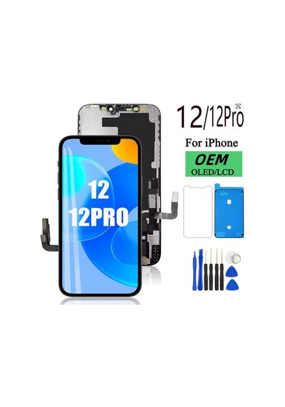 Apple iPhone Uyumlu 12 Pro A Kalite Ön Lcd Ekran Dokunmatik Sıvı Bandı Kırılmaz Tamir Seti Set