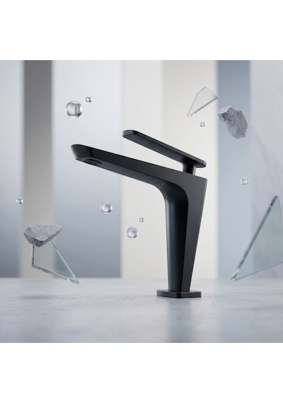 Fg-4115 Mat Siyah Lavabo Bataryası