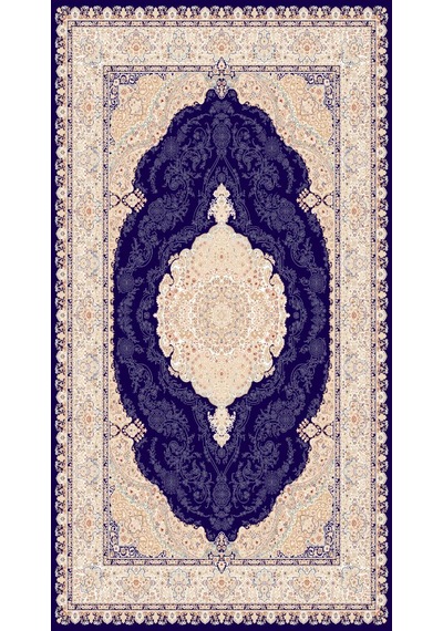 Şehzade Halı Ottoman Serisi 8001 Lacivert 160 x 230