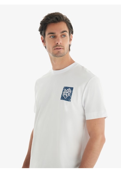 Blackspade Erkek T-shirt 40733 - Beyaz Beyaz