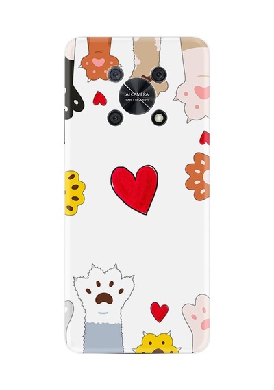 Huawei Nova Y90 Kılıf Resimli Desenli Silikon Platinium Series Kedilerin Aşkı 1903