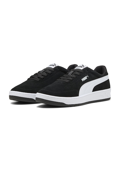 402680-01 Puma Court Classic Clean Sd Erkek Spor Ayakkabı Siyah 402680-01 Siyah Beyaz