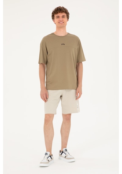 U.S. Polo Assn. Erkek Comfort Fit Bisiklet Yaka Haki Tişört 50287083-VR027 U.S. Polo Assn. Erkek Comfort Fit Bisiklet Yaka Haki Tişört 50287083-VR027