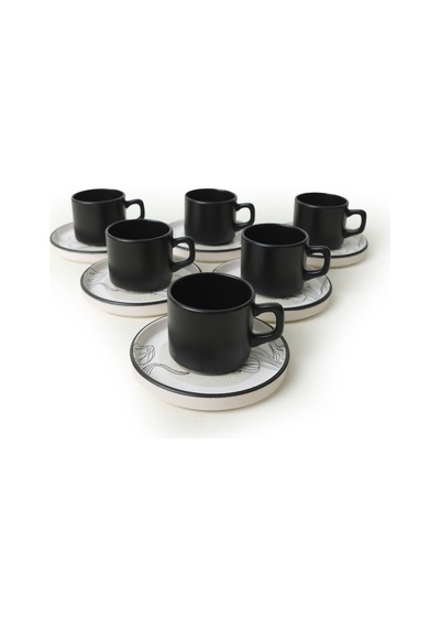 Keramika Shade Stackable Çay Takımı 12 Parça 6 Kişilik 21848 Çok Renkli