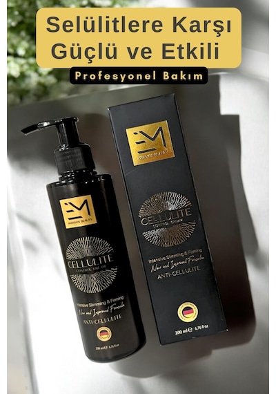 Em Amanos Beauty Selülit Kremi 200 ML + Selülit Karşıtı Doğal At Kılı Fırçası