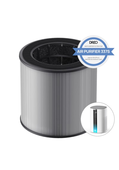 Air Purifier 337s Akıllı Hava Temizleyici Uyumlu 3 Aşamalı Hepa Filtresi Yedek Filtre Açık Gri