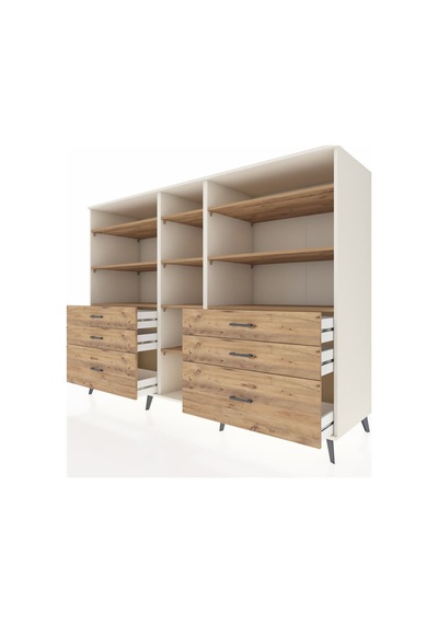 Kronos Dolap 10 Raflı 6 Çekmeceli 220x59x163 Aytaşı-çam Aytaşı-çam Kronos Dolap 10 Raflı 6 Çekmeceli 220x59x163 Aytaşı-çam Aytaşı-çam