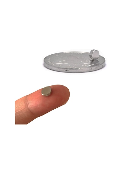 50 Adet Çap 6Mm X Kalınlık 2Mm Yuvarlak Güçlü Neodyum Mıknatıs