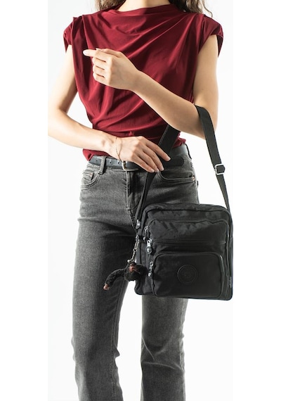 Baginn Kadın Postacı Çanta 28 32 Cm 571 Collection Klinkır Hafif Yağmur Geçirmez Klinkır Kumaş Çok Cepli Siyah