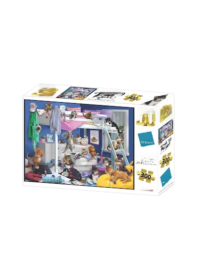 Yatak Odası Kedileri Puzzle 300 Parça