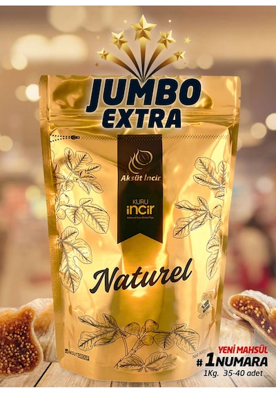 Jumbo Extra 1 Numara Kuru İncir 900g Gold Doypack 900 G