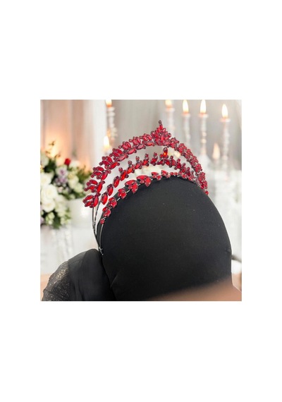 After Party Gelin Tacı,kına,nişan,söz,after,bride,party Taç Kırmızı - 707821176 Kırmızı