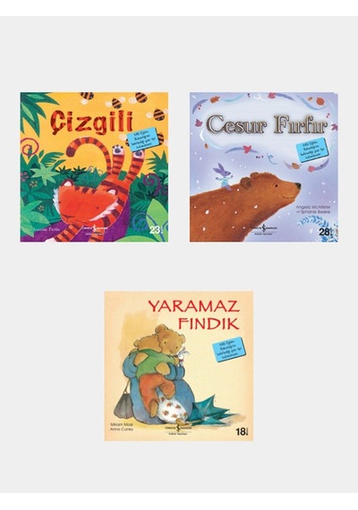 Çizgili +yaramaz Fındık+cesur Fırfır+3 Lü İlk Okuma