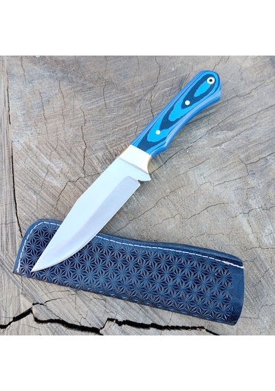 Av Kamp Bıçağı Bushcraft Avcı Kamp Bıçağı El Yapımı Doğa Kamp Bıçağı Hgswr50 Mavi