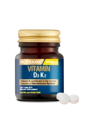 D3k2 120 Tablet - 1000 Iu D3 Vitamini, 25 Mcg K2 Vitamini
