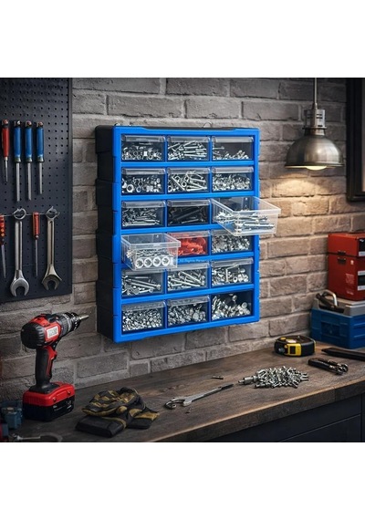 Proalet Monoblock Çekmece Seti 18'li, Büyük Boy, 38,1x15,7x47,5 Cm, Vida, Hobi, Parça Saklama Kutusu, Atölye, Büro Diğer Proalet Monoblock Çekmece Seti 18'li, Büyük Boy, 38,1x15,7x47,5 Cm, Vida, Hobi, Parça Saklama Kutusu, Atölye, Büro Diğer