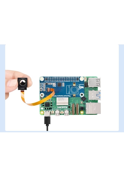 Thermal Camera 80x62 Ir Termal Görüntüleme Modülü - Raspberry Pi 40pın Gpıo Uyumlu Kızılötesi Sensör 90 Fov