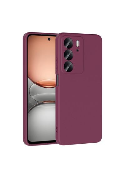 Realme C75 Kılıf Yumuşak Silikon Kamera Korumalı Lansman Pazarplus Lila