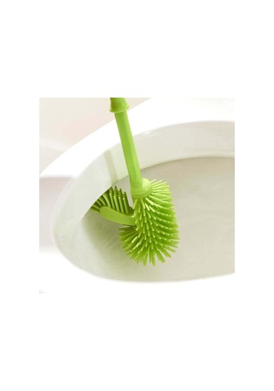 Ergonomik Silikon Tuvalet Fırçası Şeffaf