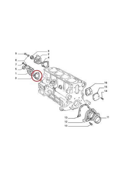 Fiat Tempra Tipo 2.0 Eksantrik Yan Kapak Conta 7702123