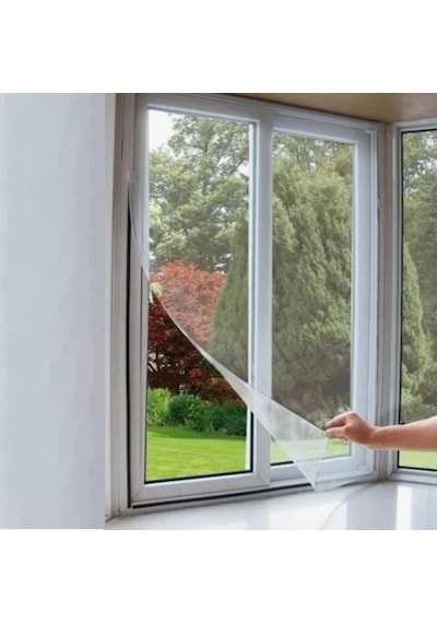 Pencere Sinekliği 150cmx100cm Çift Kanat Tül Pencere Sineklik 1 Adet