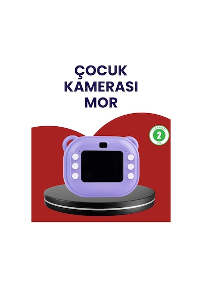 Eğlenceli Şipşak Çocuk Kamerası - Oyun, Müzik Ve 18 Efektli Anında Baskı