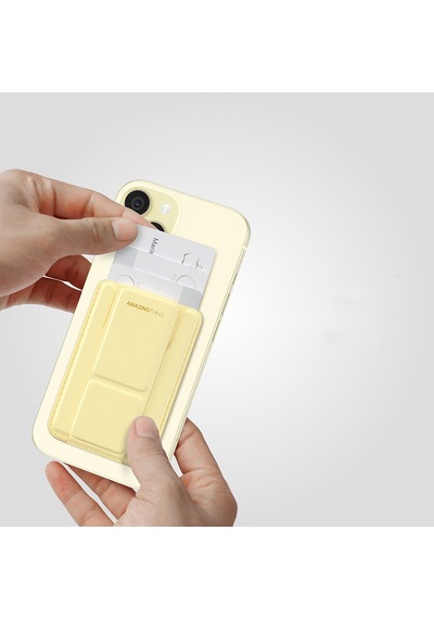 Amazingthing Edition Mag Serisi Fonksiyonel Çok Yönlü Grip Standlı Magnetik Kartlık Sarı