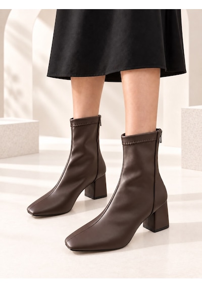 Dabab Shoes Azra Kadın Acı Kahve Streç Cilt Kare Burun Arka Fermuarlı 6 Cm Kalın Topuklu Bot Bootie Acı Kahverengi Dabab Shoes Azra Kadın Acı Kahve Streç Cilt Kare Burun Arka Fermuarlı 6 Cm Kalın Topuklu Bot Bootie Acı Kahverengi