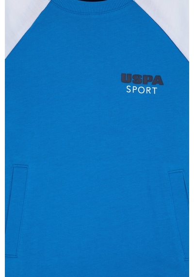 U.s. Polo Assn. Erkek Çocuk Saks Sweatshirt 50281477-vr045 Saks Mavi