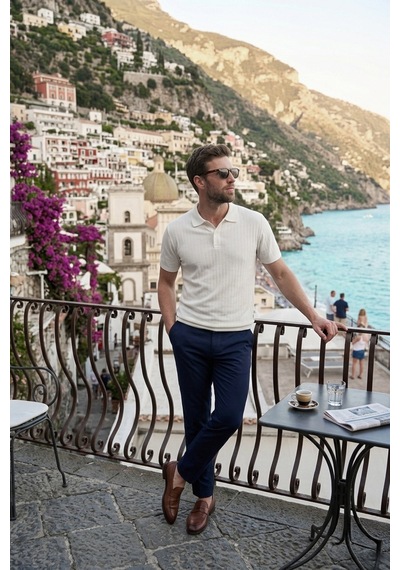 Buratti Erkek Polo T Shirt 5904051 Ekru