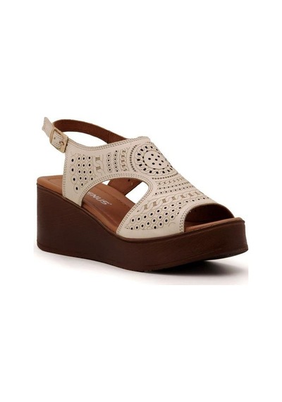 Venüs 2113604y Dolgu Topuk Comfort Deri Kadın Sandalet 001