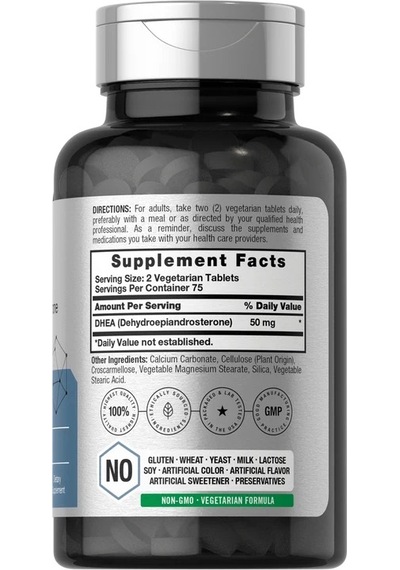 Dhea 50mg Per Serving 150 Tablets