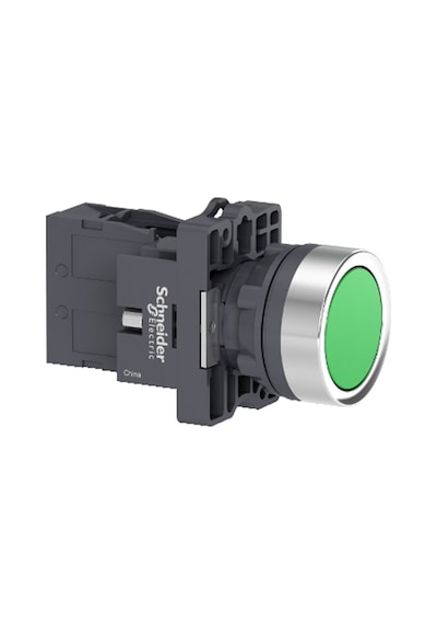 Schneider Electric XA2EH031 Yuvarlak yeşil yaylı buton Ø 22 -kalı