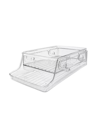 Hubrendy Sh Sunup Sn-38899 İki Katlı Yan Askılı Şeffaf Buzdolabı Raflığı 37x14x19.5 Cm