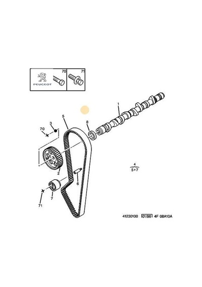 Eksantrik Keçesi 36 50 7 406 Peugeot 20015457b Opel, Rover, Peugeot, Nıssan, Lancıa, Kıa, Cıtroen, Hyundaı, Fıat