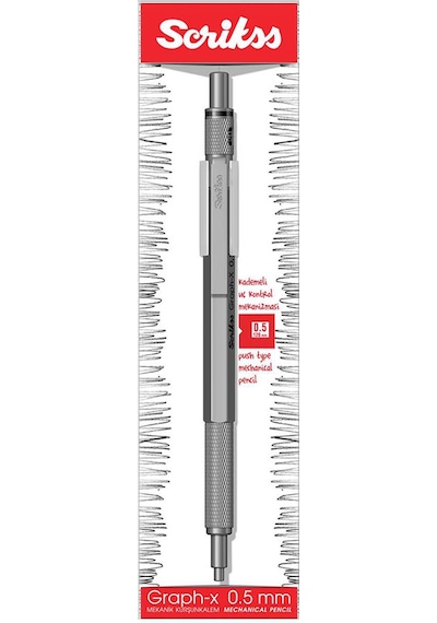 Scrikss Graph-X Metal Versatil Kalem 2 Mm Kurşun Gri