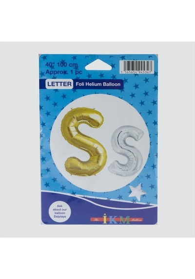 Sarı Renkli 40 100 Harfli Folyo Balon Çok Renkli