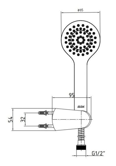 E.c.a. Luna Mafsallı Duş Seti Üst Takım Pvc 102117352 Krom