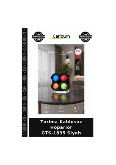 Özel Üretim Torima Kablosuz Hoparlör Gts-1835 Siyah Kamp Eğlence Arkadaş Buluşması