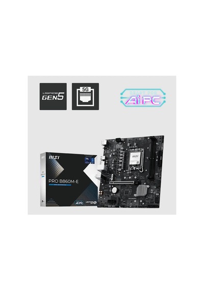 Msı Pro B860m-e Ddr5 9066mhz 1xhdmı 1xdp 2xm.2 Usb Matx 1851p Intel Ultra Processors Serıes 2 95584025