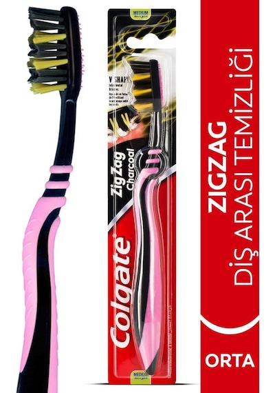 Colgate ZigZag Charcoal Diş Fırçası Medium